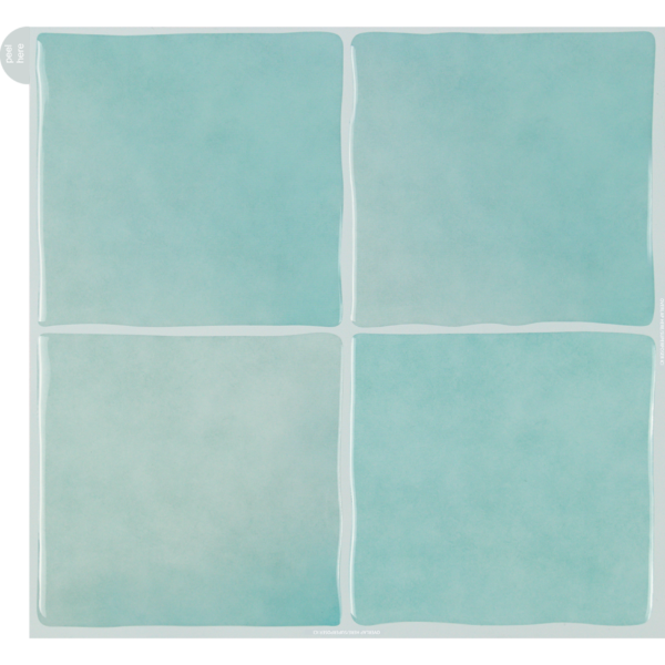 Medina Squares - Aqua Blue