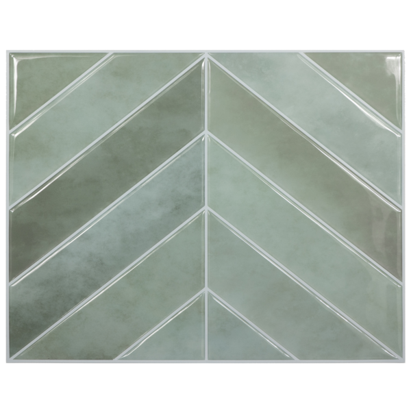 Ottoman Chevron - Mint Green