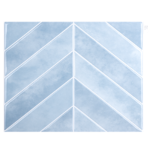 Ottoman Chevron - Ice Blue